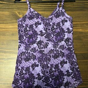 Juniors/ Young Adult OP Purple Patterned Tank Top